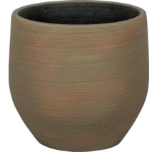 Bloempot van keramiek met stippenpatroon