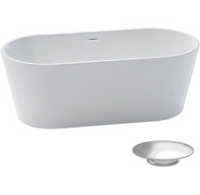 Vrijstaand bad met afvoergarnituur