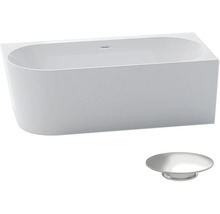 Rechthoekig bad met afvoergarnituur