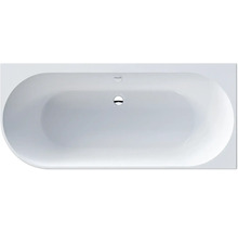 Vrijstaand bad in ovale vorm van bovenaf