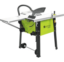 Tafelcirkelzaag met onderstel en afzuiginstallatie