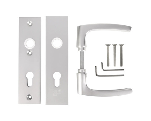 Deurklinkstel met schroeven en pennen