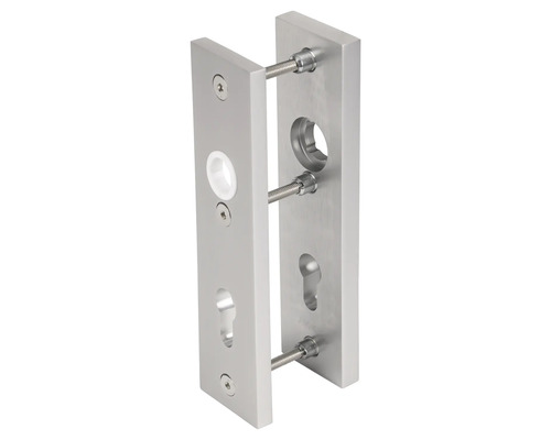 Deurbeslag van metaal met schroeven