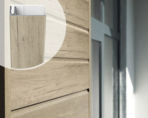 Houten gevelbekleding met tand- en groefsysteem