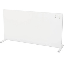 Witte staande verwarming met bedieningselementen