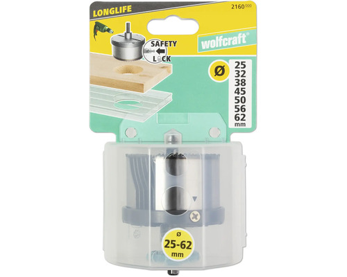 Wolfcraft gatenzaag met verschillende maten in set