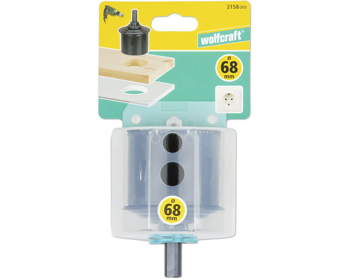 Wolfcraft gatenzaag met een diameter van 68 millimeter