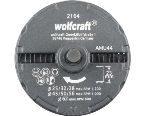 Wolfcraft schuurschijfopname