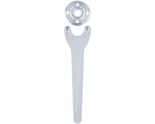 Sleutel voor haakse slijper voor het wisselen van doorslijpschijven