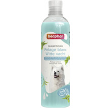 Beaphar shampoo voor witte vacht in transparante fles