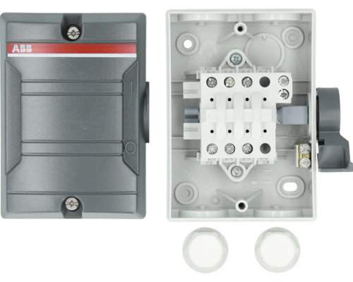 ABB Logo lastscheidingsschakelaar, geopend en gesloten
