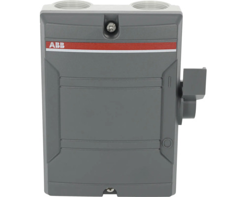 ABB Logo op een grijze verdeelkast