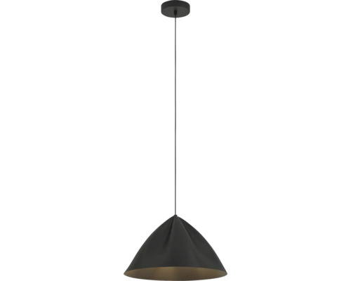 EGLO Hanglamp Podere Ø 42,5 cm zwart 1 lamp IP20 Hanglamp met lampenkap