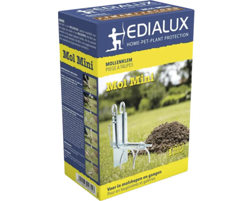 Edialux Mol Mini mollenklem in verpakking