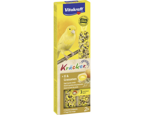 Vitakraft Kräcker met ei en graszaad voor vogels