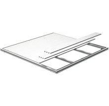 Aluminium funderingsframe met precies passende wandelementen