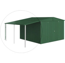 Tuinhuis met metalen overkapping