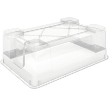 Opbergdoos van kunststof met transparant deksel