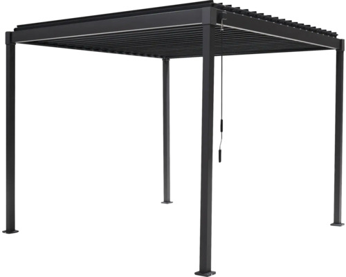 Pergola met lamellendak en vier palen