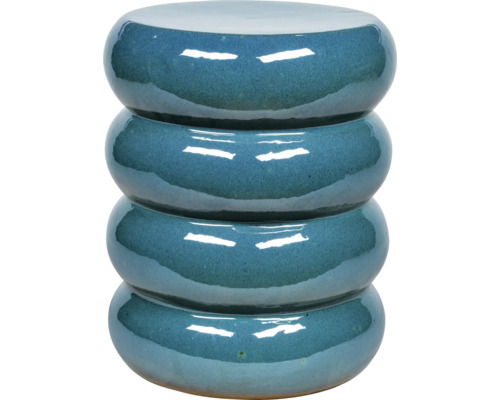 Keramische kruk met vier gestapelde, ronde elementen