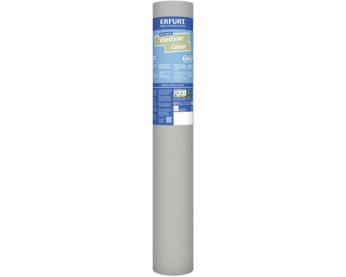 ERFURT Overschilderbaar behang Colour 302-2 grijs Rol Erfurt Vliesfaser Colour behang