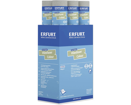 Pak Erfurt Vliesfaser Colour behang met zes rollen