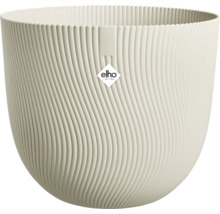 Bloempot met verticaal ribbeldesign en Elho logo