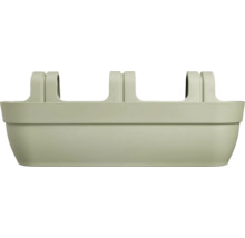 Balkonbak van kunststof met houder voor bevestiging aan de reling