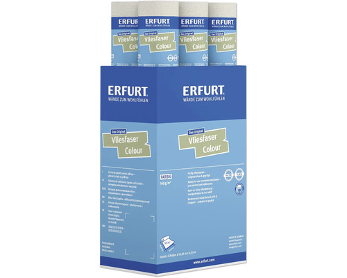 Erfurt Vliesfaser Colour behang, verpakking met zes rollen