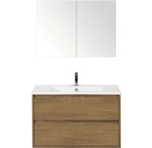 Badkamermeubelset met wastafel, onderkast en spiegelkast