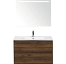 Wastafelcombinatie met spiegel en onderkast