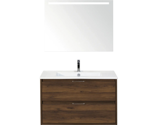 Wastafelcombinatie met spiegel en onderkast