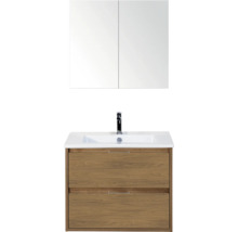 Wastafel met onderkast en spiegelkast voor badkamer