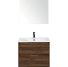 Wastafelcombinatie met onderkast, wastafel en spiegel