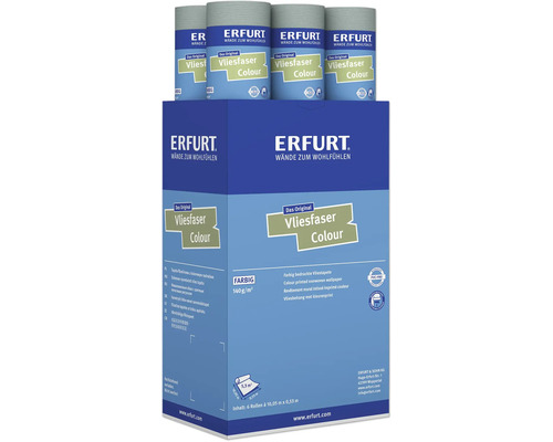 Erfurt Vliesfaser Colour behangverpakking met zes rollen