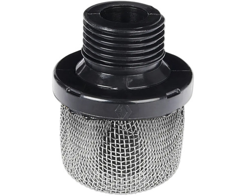 Filter met schroefdraad en metalen zeef