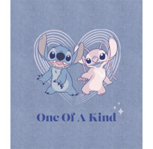 Afbeelding met Stitch en Angel met de tekst One Of A Kind