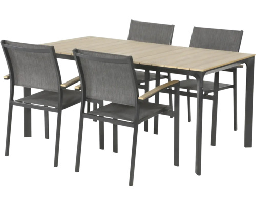 Tuintafel met vier stoelen voor buiten