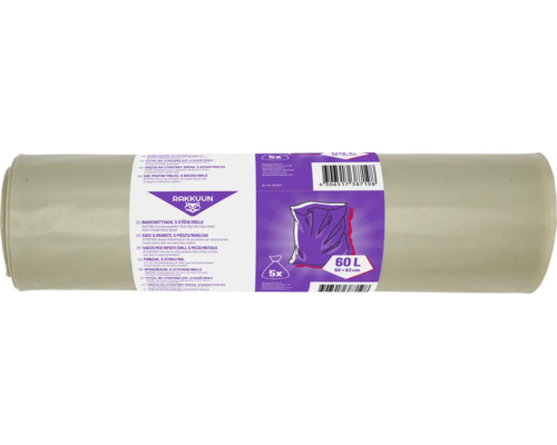 Rol puinzakken, 5 stuks