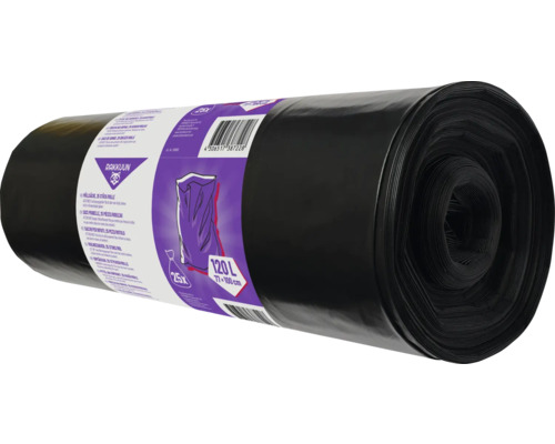 Rol vuilniszakken, 25 stuks, 120 liter