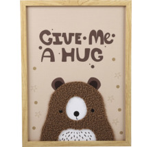 Fotolijst met berendecoratie en de tekst Give Me a Hug
