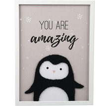 Ingelijste afbeelding met pinguïn en de tekst You are amazing