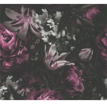 Behang met bloemmotief