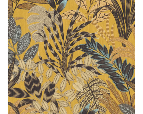 Gepatroneerd textiel met bloemmotief van bladeren