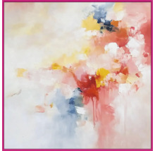 Abstract schilderij met verfspatten