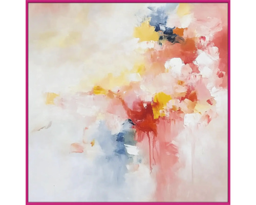 Abstract schilderij met verfspatten