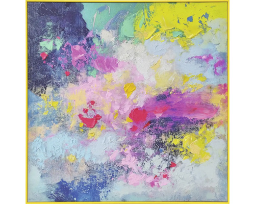 Abstract schilderij met lijst