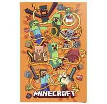 Minecraft poster met verschillende karakters