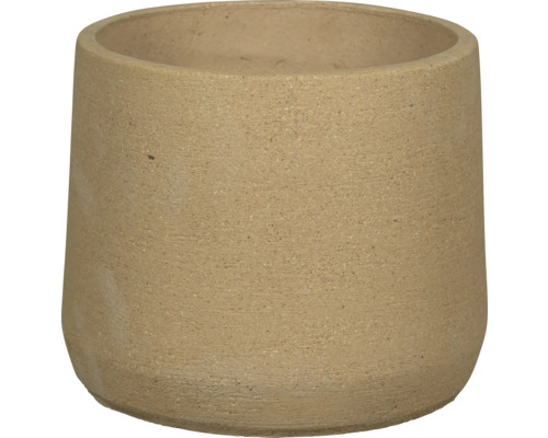 PASSION FOR POTTERY Bloempot Esben Klei zand Ø 22 cm H 19 cm Ronde plantenpot van aardewerk
