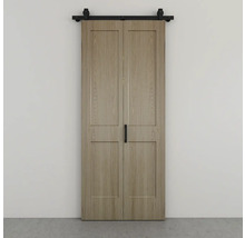 Houten dubbele schuifdeur met beslag